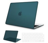 NPUOLS Funda para MacBook Air 13,6 Pulgadas 2026-2022, Verde Azulado | Funda Modelo A3449 A3240 A3113 A2681 Chips M5 M4 M3 M2 , Carcasa Rígida de Plástico Mate Fina y Protector de Teclado TPU UE