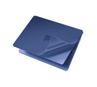 NPUOLS PP Suave Mate Funda para MacBook Air 13,6 Pulgadas M4 M3 M2 2025 2024 2022 Modelo A3240 A3113 A2681, Ligereza y Ajuste, Funda de Plástico + Cubierta TPU de Teclado UE, Azul Mate
