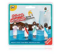 NPW Drinking Buddies Marcadores para Bebidas, Plástico, Multicolor, 3x3x6 cm, 4 Unidades