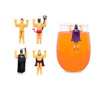 NPW Monster - Marcadores reutilizables para bebidas - Compañeros de bebida originales y dijes para copas de vino para fiestas, fiesta de Halloween, noches de niñas y más, dijes espeluznantes para