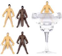 NPW Size Matters Drink Markers, Original Drinking Buddies & Wine Glass Charms for Parties - Bachelorette, Girls' Nights, Family Get Together & More, Novelty Gifts (4 Count)