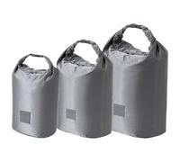 NPXUAMTJ 3 bolsas secas multiusos ultraligeras para camping, senderismo y motocicleta, solución de almacenamiento portátil, Gray, Talla única
