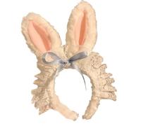 NPXUAMTJ Adorkable - Diadema de encaje de conejos para bailes de graduación, cumpleaños, diademas divertidas para el pelo de Pascua para niños, orejas novedosas