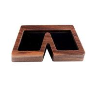 NPXUAMTJ Caja compacta de madera para guardar joyas, sofisticada caja de joyería de madera para anillos y artículos delicados con amortiguación
