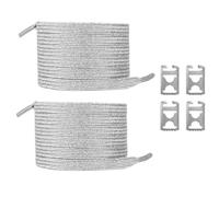 NPXUAMTJ Cordones elásticos brillantes que no se atan con clips de metal para un uso rápido para viajes diarios, fitness y actividades al aire libre, cordones elásticos planos brillantes para zapatos