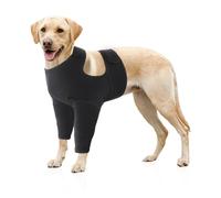 NPXUAMTJ El manguito ajustable para piernas de perro previene las heridas y proporciona calor para la recuperación contra las fugas. Ayuda a curar los aparatos ortopédicos