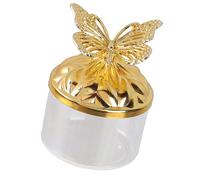 NPXUAMTJ Plato para dulces apto para alimentos con detalle de mariposa de cristal reflectante para ocasiones especiales, cuenco de cristal transparente con mariposa