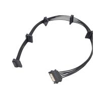 NPXUAMTJ Práctico cable de distribución de corriente, cable IDE de 4 pines para disco duro de PC, cable de 15 pines para ampliar la conectividad del dispositivo, 60 cm de largo