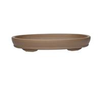 Npy2bZ3hr Platillo para Plantas Bandeja de Goteo for Plantas Paleta elíptica 16,9 Pulgadas(Grey)
