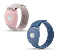 NQEUEPN 2 Soportes para Medallón Crucero Princesa, Pulsera Ajustable Azul y Rosa para Medallón de Princesa con Correa Adhesiva Mágica Correa Protectora Nailon Accesorios para Hombres y Mujeres