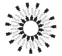 NQEUEPN 30uds Clips RC, Piezas de Coche RC Accesorios para Coche RC para Traxxas Redcat HPI Himoto HSP Exceed RC 1/12 1/14 1/16 Escala Carcasa de Coche Piezas SCX24 TRX4M Camión Buggy