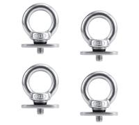 NQEUEPN 4 Piezas de Ojales de Amarre para Montaje en Pista, Amarre para Montaje en Pista de Kayak de Acero Inoxidable Anillos de Amarre con Pernos de Argolla para Cuerda Elástica para Canoa y Kayak