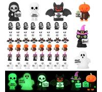 NQEUEPN 48 Minifiguras Luminosas de Halloween (6 Estilos)