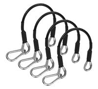 NQEUEPN 4uds 25,4cm Cable de Extensión de Gimnasio con Mosquetón, Reemplazo de Cable de Extensión Fitness Compatible con Bowflex Accesorios para Máquinas Gimnasio en Casa para Extensión de Piernas