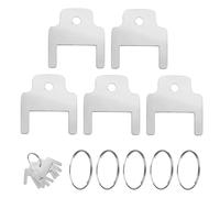 NQEUEPN 5 Piezas 770301 Llave para Dispensador de Toallas de Papel, Acero Inoxidable Dispensador de Papel Higiénico con 5 Llaveros Llave para Porta Toallas de Papel Tisú para Kimberly Clark