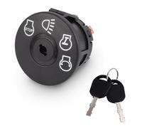 NQEUEPN Interruptor de Encendido para Cortacésped con Llave de 7 Terminales para Husqvarna Sears Craftsman John Deere, 4 Posiciones Interruptor de Encendido Compatible con 175566 175442 GY20074 y Más