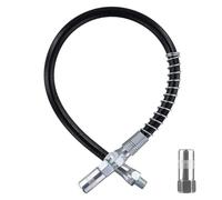 NQEUEPN Kit de Accesorios para Pistola de Engrase, Manguera Flexible de Resorte de 45 cm con Acoplador de Pistola de Engrase, 8000 PSI, Roscas NPT de 1/8" Accesorios para Pistola de Engrase