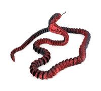 NQEUEPN Serpiente Impresa en 3D, Cobra Impresa en 3D de PLA Negra Roja Animales Impresos en 3D Juguete de Serpiente Flexible para Adultos Hogar Oficina Escritorio Decoración