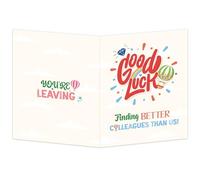 NQEUEPN Tarjeta de Felicitación Grande, 28x44cm Tarjeta Despedida Compañero Trabajo Tarjeta Despedida Tarjeta de Buena Suerte Tarjeta de Jubilación para Compañeros de Trabajo Mujeres Hombres