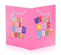 NQEUEPN Tarjeta de te Extrañaremos, 28x44cm Tarjeta de Despedida We Will Miss You Card con Sobre Regalos para Colegas Jubilaciones Hombres Mujeres Decoraciones