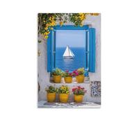 NQHXLRUDC Vista al mar Moderno En Lienzo Lienzos Decorativos Cuadro Decorativos Cultural paisaje Cuadro Decoración Lona Inofensiva Elegante Sala De Estar Dormitorio Cocina Oficina Hotel Restaur