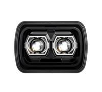 Nqimgv Faro Delantero Para Jeep Para Wrangler YJ H4 Faro | Para Cherokee XJ rectángulo 5X7 "7x6 pulgadas faro LED haz alto-bajo