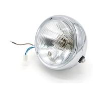 Nqimgv Faro Delantero Vintage Motocicleta Para Sportster Para Chopper Para Bobber Para Royal Para Enfield Para Scrambler Retro Faros De Motocicleta(Chrome-white)