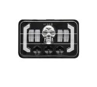 Nqimgv Faro LED Cuadrado 5 Pulgadas Para Jeep Para Wrangler Todoterreno Delantero 150W 25000LM Luz DRL Para Vehículo Motocicleta Y Coche Faros De Motocicleta(1PC 200W)