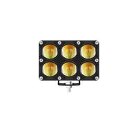 Nqimgv Foco Auxiliar Para Lente Motocicleta Bombilla Luces Antiniebla Trabajo Faro Delantero Proyector Conducción Eléctrico Adicional 12V 6/8/10 Faros De Motocicleta(1Pcs 6LED)