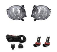 Nqimgv Luz Antiniebla LED Para VW Para Jetta 6 MK6 Para Golf Para Caddy Para Touran Para Tiguan Cubierta Lámpara Parrilla Accesorios Luces Faros Antiniebla(LED and Wires)