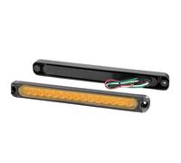 Nqimgv Luz Trasera Camión Con Remolque, 15 LED Ámbar Dinámica Intermitente Barra Luces Posición Laterales Traseras 12V 24V, Estroboscópicas Pilotos Traseros