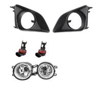 Nqimgv Para Toyota Para Corolla 2007-2010 Conjunto Lámpara Antiniebla Cubierta Cromada Parrilla Bisel Faros Accesorios Coche Luces Led Faros Antiniebla(LED and Covers)