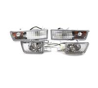 Nqimgv Para VW Para Golf Mk3 Para Jetta Para Vento 1992-1999 Luz Antiniebla Parachoques Delantero+Señal Giro Lente Conector 2 Pines Luces Antiniebla Del Coche(Clear lens)