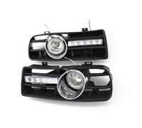 Nqimgv Para VW Para Golf MK4 Con LED DRL Faros Antiniebla Accesorios 1Par Parachoques Delantero Del Coche Deportivos Parrilla Riñón Luces Circulación Luz Antiniebla(Yellow light)