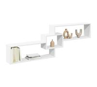 NQJIBUE Item-Wall Cabinet - Armario de pared (158 x 18 x 53 cm, madera de ingeniería blanca, estanterías, estantes de pared y repisas)