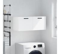 NQJIBUE Item-Wall Cabinet White 80 x 36,5 x 35 cm, madera de ingeniería, armarios y almacenamiento, armarios de almacenamiento y taquillas
