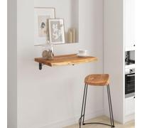 NQJIBUE Item-Wall Shelf - Estante rectangular de madera maciza de acacia (50 x 40 x 2,5 cm, borde vivo, accesorios de mesa, tableros de mesa)