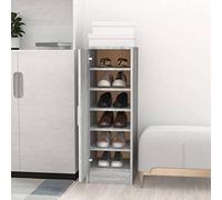 NQJIBUE Zapatero gris Sonoma 32x35x92 cm Madera de ingeniería