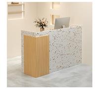 NQNFWCRJ Mostrador de Recepción Compacto con Cajones con Cerradura Y Panel de Privacidad Elevado con Una Altura Cómoda de 75cm for Cajas Registradoras de Tiendas de Ropa