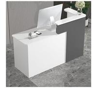 NQNFWCRJ Mostrador de Recepción de Esquina Curva Adecuado for Tiendas de Ropa Y Mostradores de Caja de Supermercados Cuenta con Almacenamiento de Múltiples Compartimentos Equipado