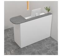 NQNFWCRJ Mostrador de Recepción de Madera Resistente Mostrador de Caja for Tienda de Ropa Encimeras Dobles con Orificios for Cables Cajones con Cerradura Y Bordes Suavemente Lijados