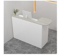 NQNFWCRJ Mostrador de Recepción de Madera Resistente Mostrador de Caja for Tienda de Ropa Encimeras Dobles con Orificios for Cables Cajones con Cerradura Y Bordes Suavemente Lijados