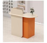 NQNFWCRJ Mostrador de Recepción de Tienda de Ropa Mostrador de Caja con Cajones con Cerradura Mesa Espaciosa con Orificios for Pasar Cables Resistente Al Agua Y Al Desgaste