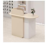 NQNFWCRJ Mostrador de Recepción de Tienda de Ropa Mostrador de Caja con Cajones con Cerradura Mesa Espaciosa con Orificios for Pasar Cables Resistente Al Agua Y Al Desgaste