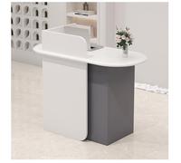 NQNFWCRJ Mostrador de Recepción de Tienda de Ropa Mostrador de Caja con Cajones con Cerradura Mesa Espaciosa con Orificios for Pasar Cables Resistente Al Agua Y Al Desgaste