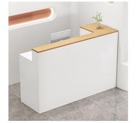 NQNFWCRJ Mostrador de Recepción Mostrador de Caja Bancone con Espacio de Almacenamiento con Tablero Extensible Y Armarios Opcionales a Ambos Lados Incluye Cajones con Cerradura Y Herrajes Silenciosos