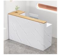 NQNFWCRJ Mostrador de Recepción Mostrador de Caja Bancone con Espacio de Almacenamiento con Tablero Extensible Y Armarios Opcionales a Ambos Lados Incluye Cajones con Cerradura Y Herrajes Silenciosos