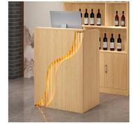 NQNFWCRJ Mostrador de Recepción Mostrador de Caja Vitrinas con Esquinas Redondeadas Encimeras Dobles Cajones con Cerradura Y Tiradores de Metal Lacado Correderas for Cajones con Herrajes