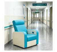 NQNFWCRJ Silla Intravenosa Reclinable con Portasueros Ajustable, Silla de Espera Reclinable for Una Sola Persona, Respaldo Ergonómico, Asiento de Cuero PU Y Reposapiés Decorativo