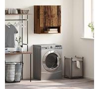 Nqyjm - Armario colgante con estantes y 2 puertas, mueble de pared, madera vieja, 60 x 31 x 70 cm, madera de ingeniería, armario flotante para cocina, cuarto de baño, salón modelo 1